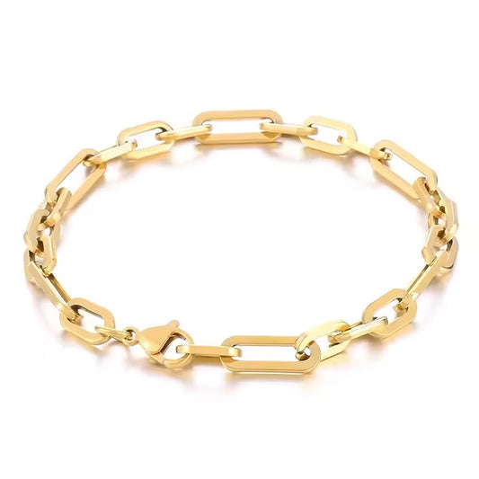 Paperclip Bracelet Gold - 20cm