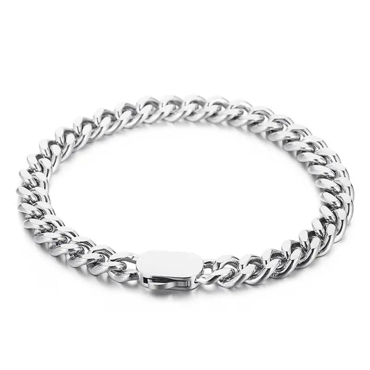 Cuban Bracelet Silver - 6mm