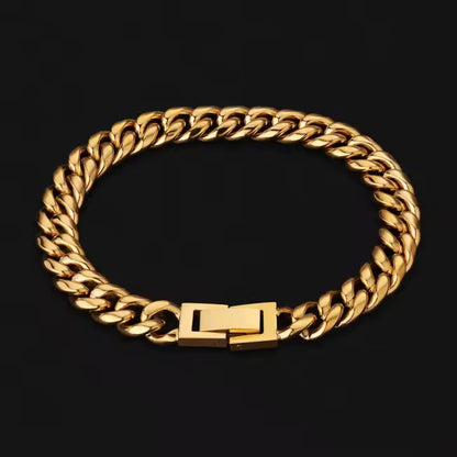 Cuban Bracelet Gold - 8mm
