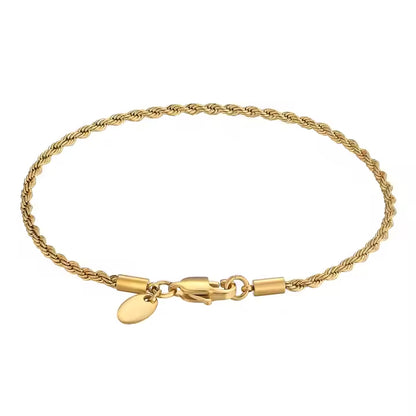 Rope Bracelet Gold - 3mm