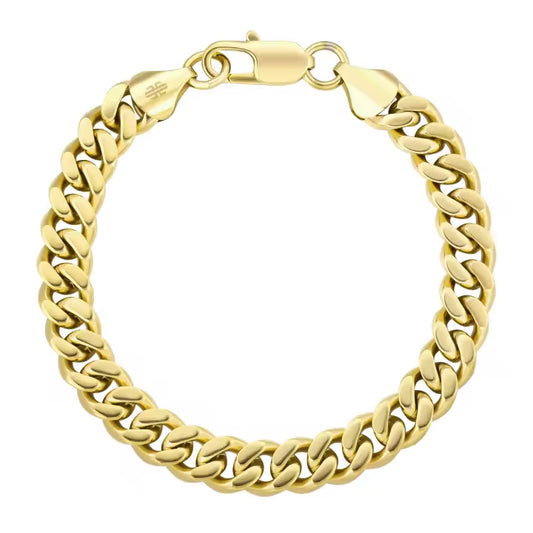 Cuban Bracelet Gold - 9mm