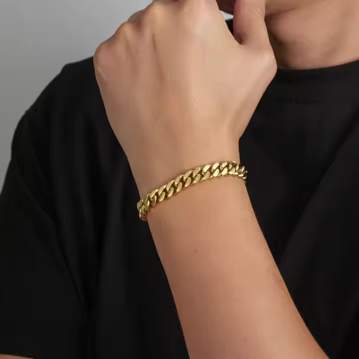 Cuban Bracelet Gold - 9mm