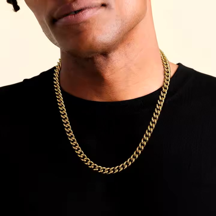 Cuban Chain Custom Clasp Gold - 5mm