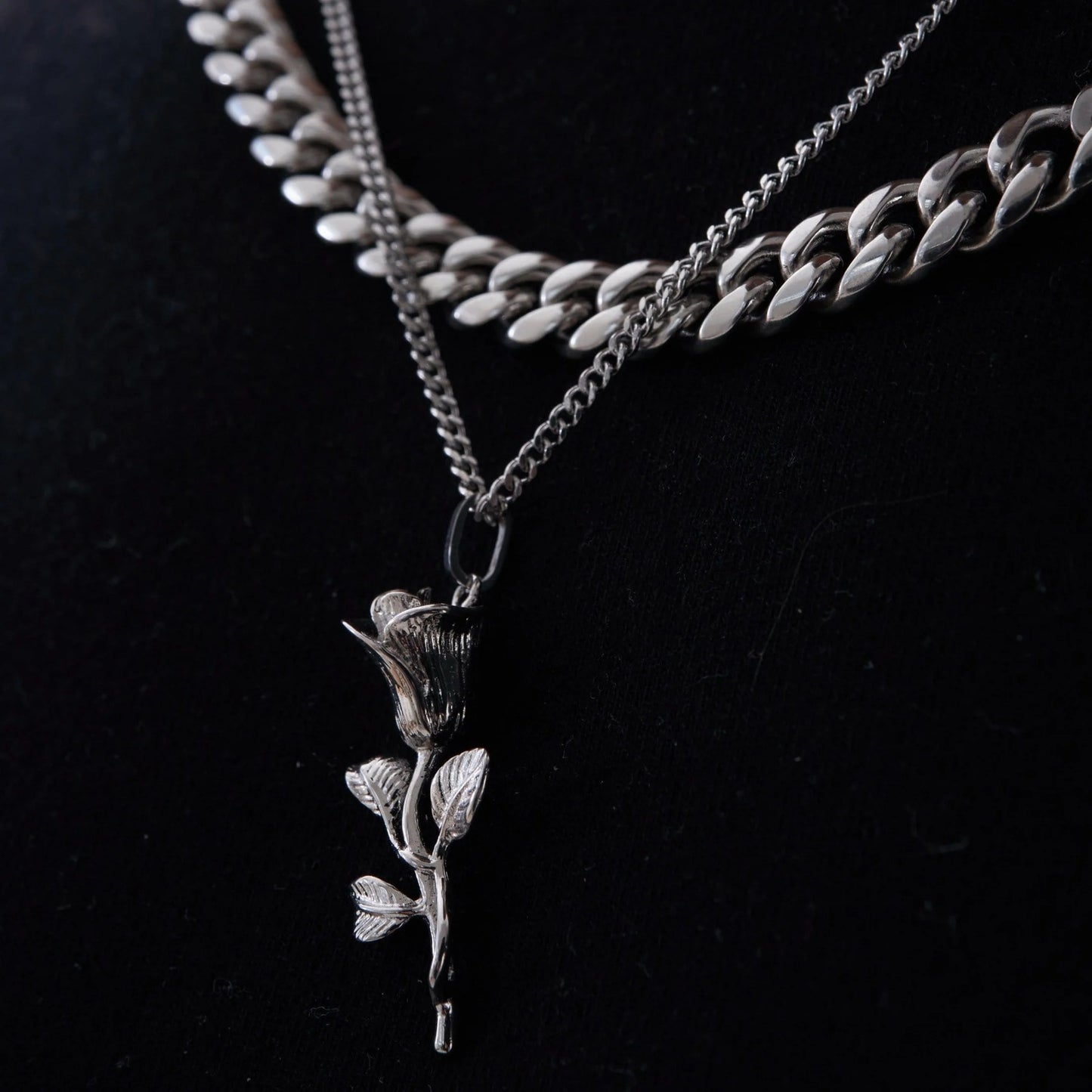 Rose Pendant Silver