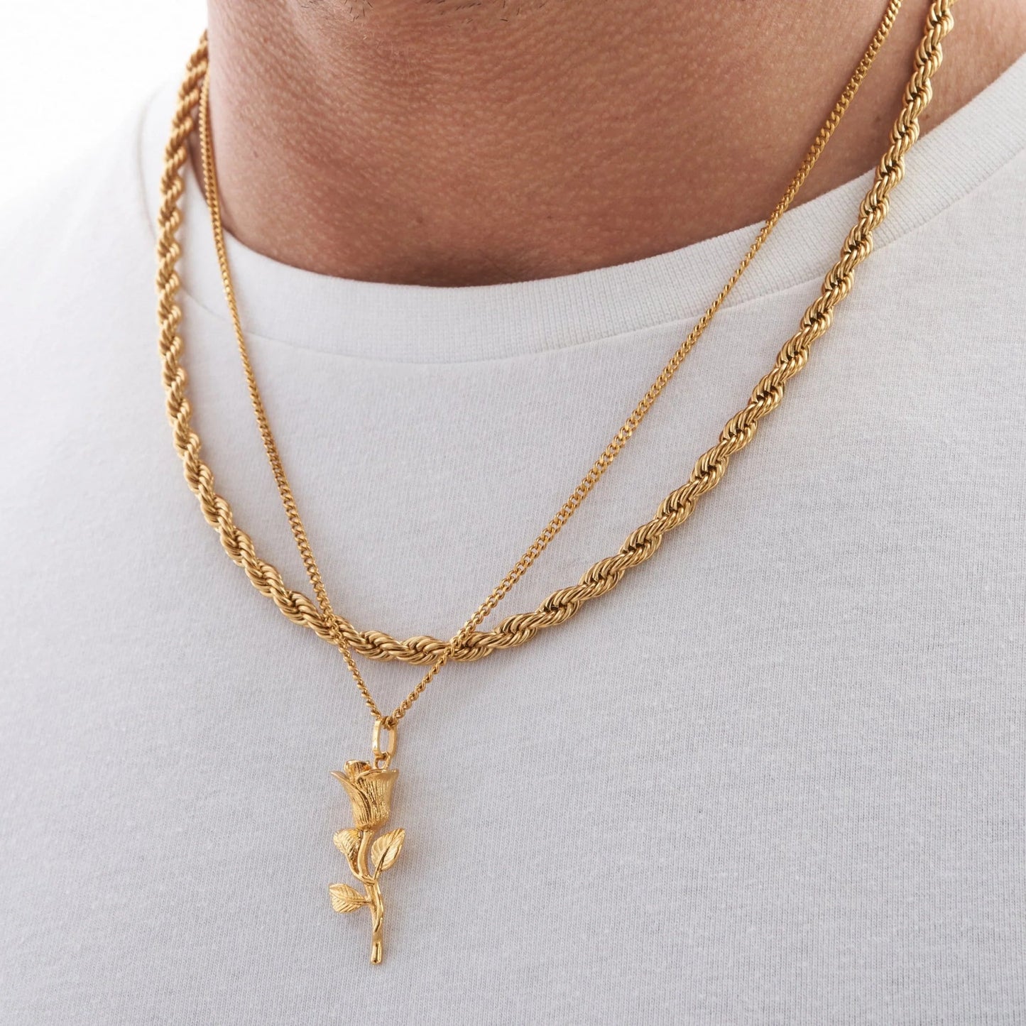 Rose Pendant Gold