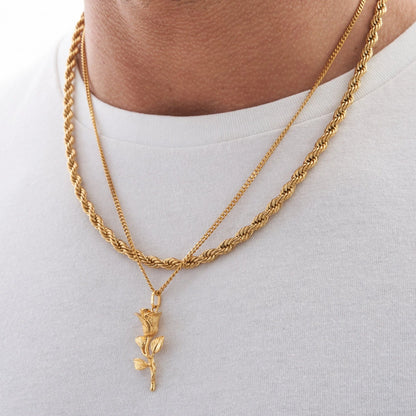 Rose Pendant Gold