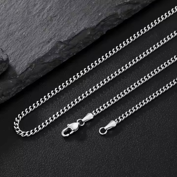 Cuban Chain Silver - 4mm
