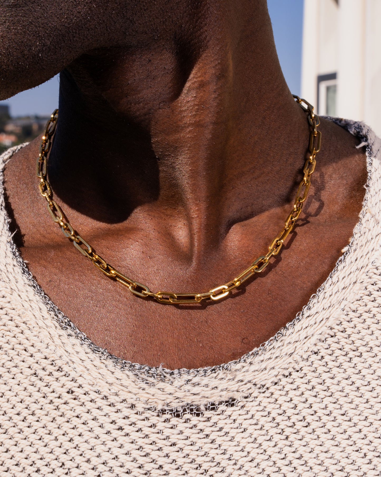 Paperclip Chain Gold - 50cm