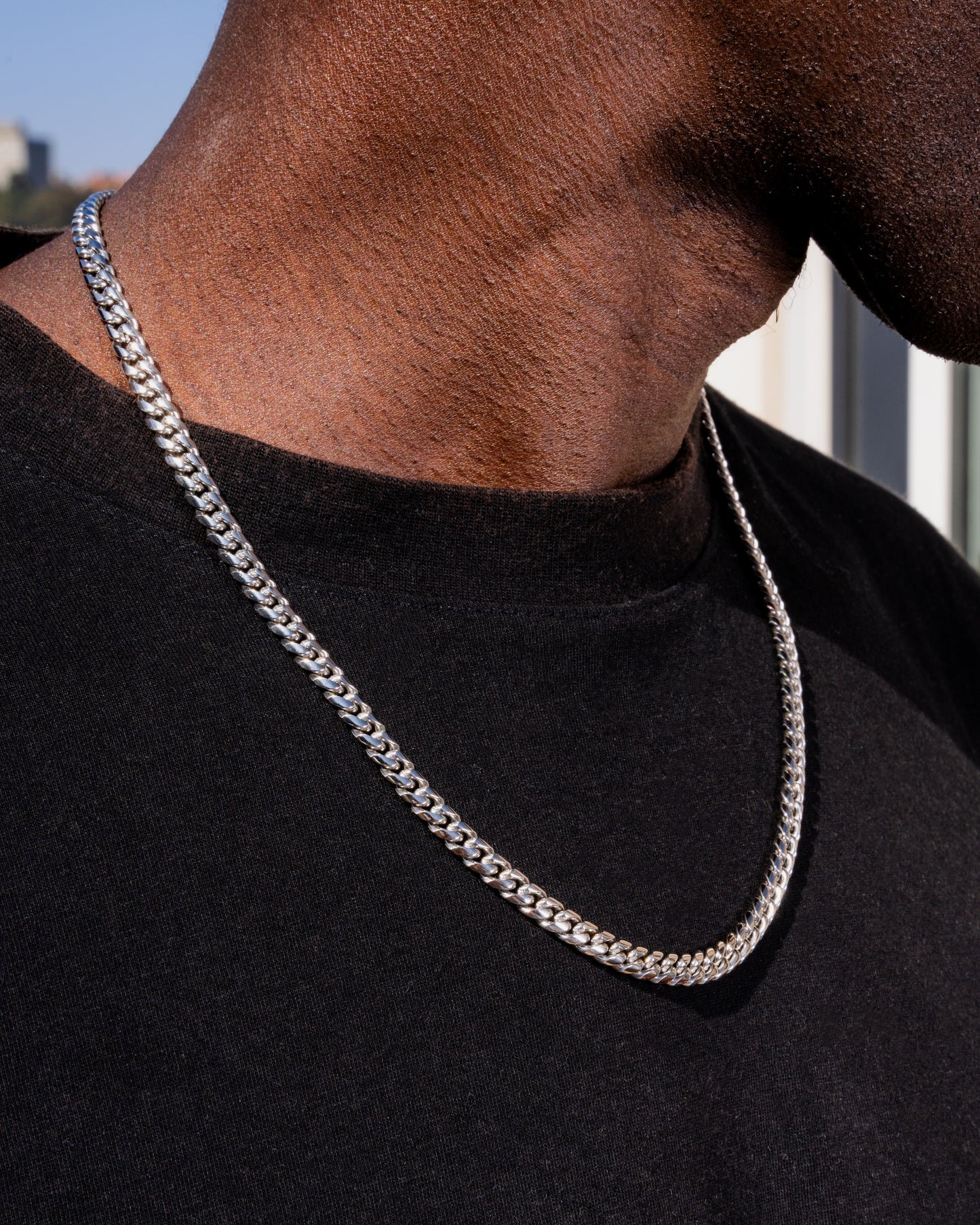 Cuban Necklace Silver - 6mm