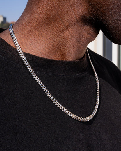 Cuban Necklace Silver - 6mm
