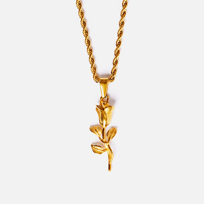Rose Pendant Gold