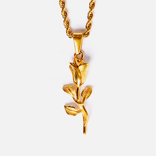 Rose Pendant Gold