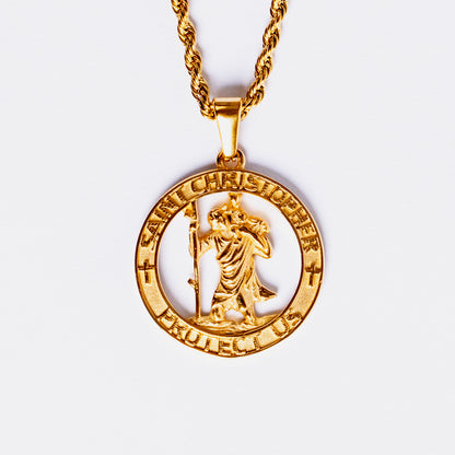 St.Chrospher Pendant Gold