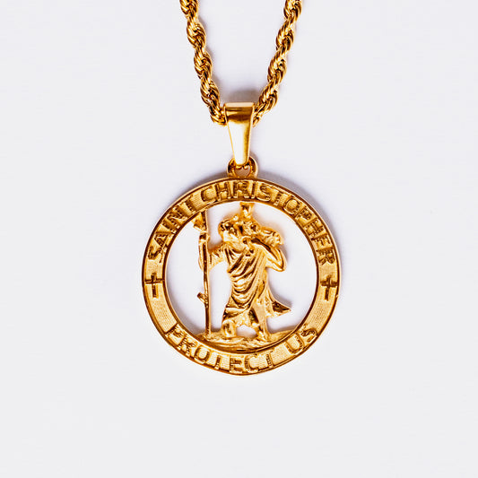 St.Chrospher Pendant Gold