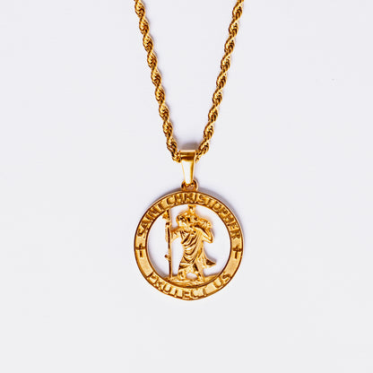 St.Chrospher Pendant Gold