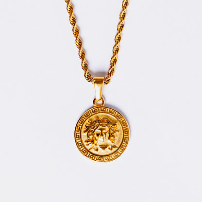 Medusa Pendant Gold