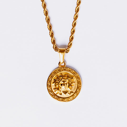 Medusa Pendant Gold