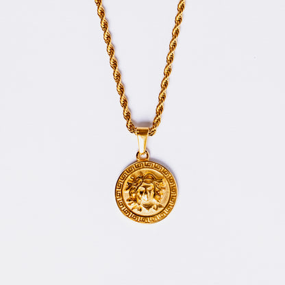 Medusa Pendant Gold