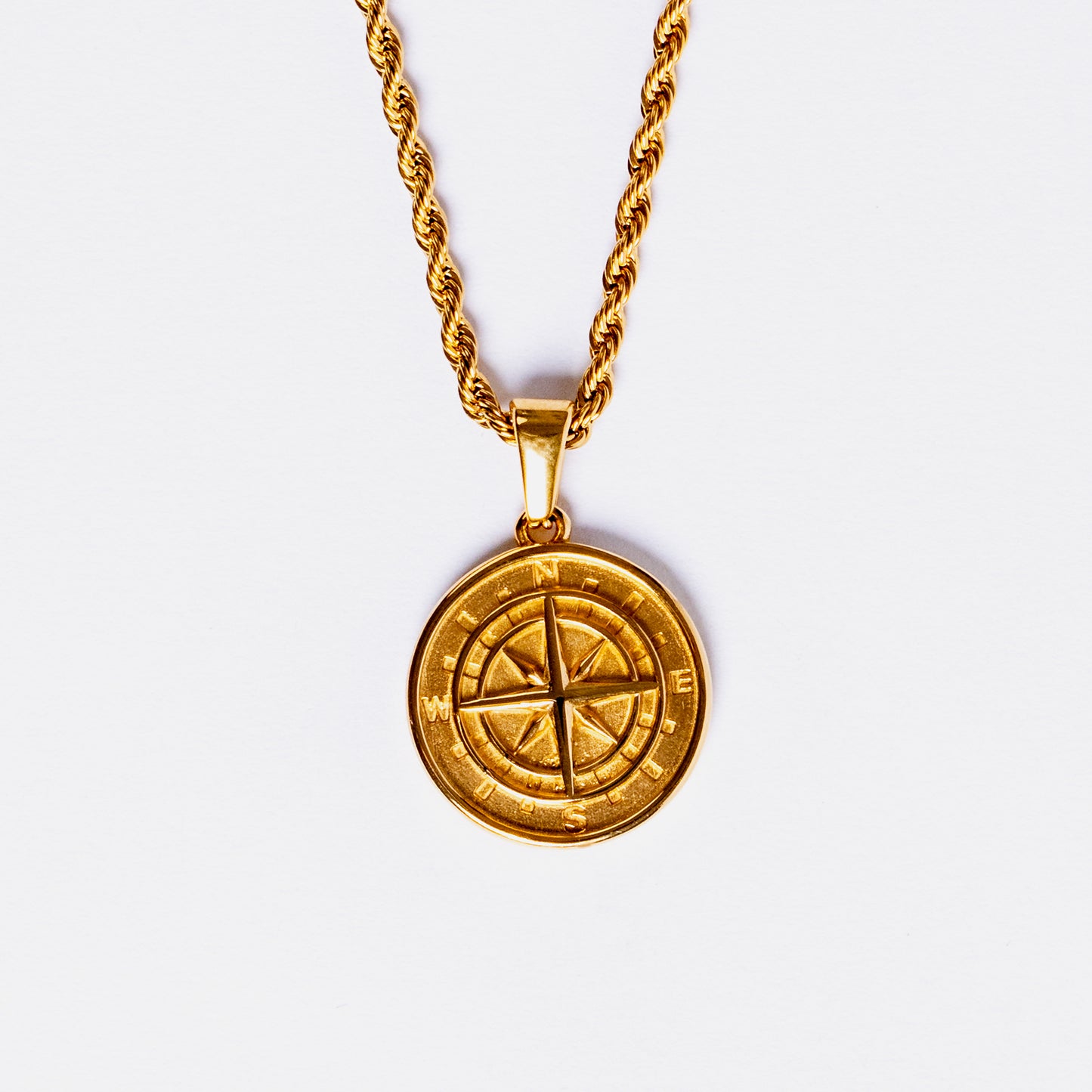Compass Pendant Gold