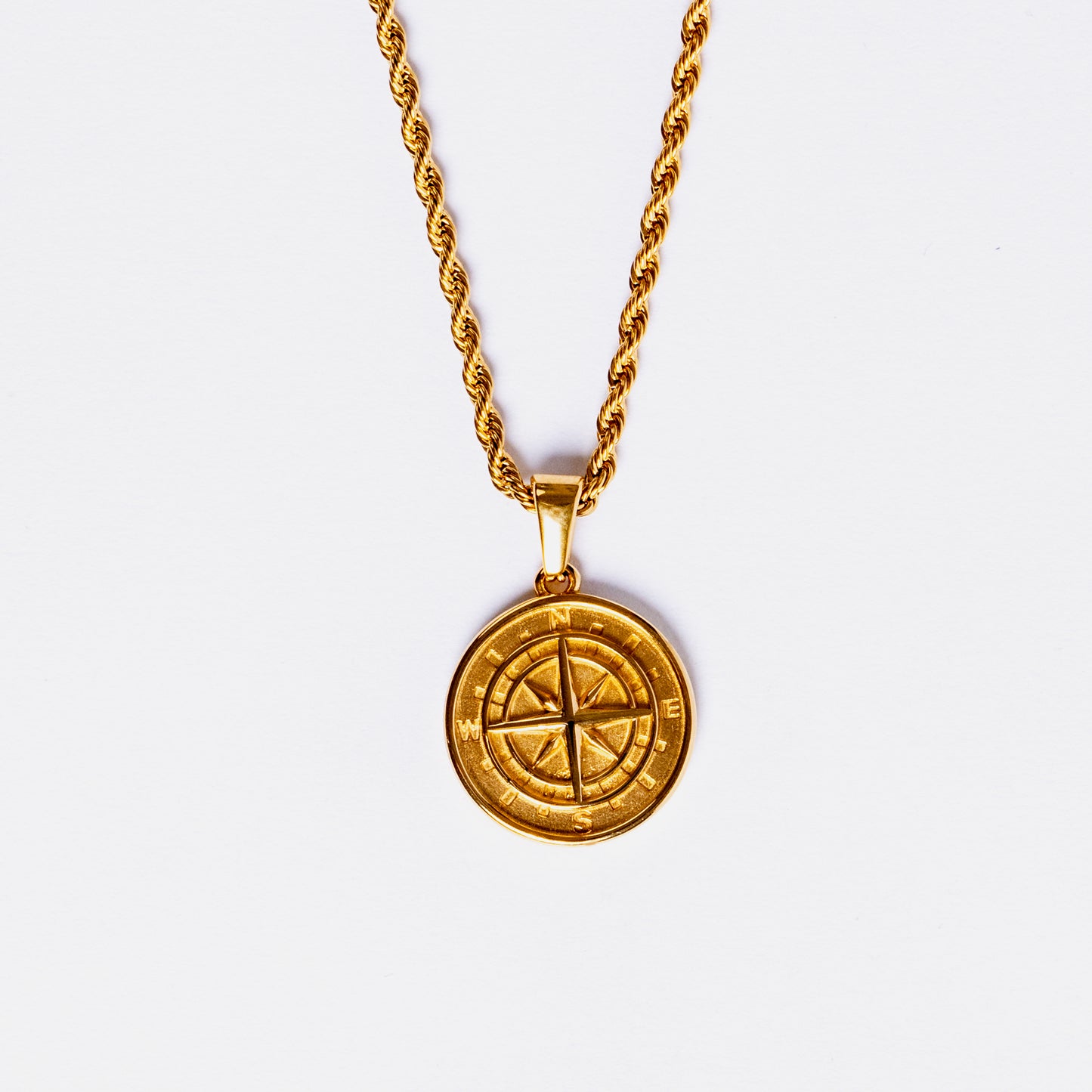 Compass Pendant Gold