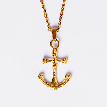 Anchor Pendant Gold