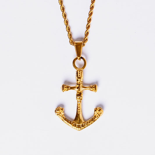 Anchor Pendant Gold