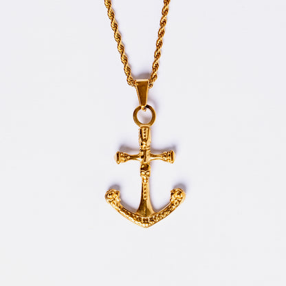 Anchor Pendant Gold