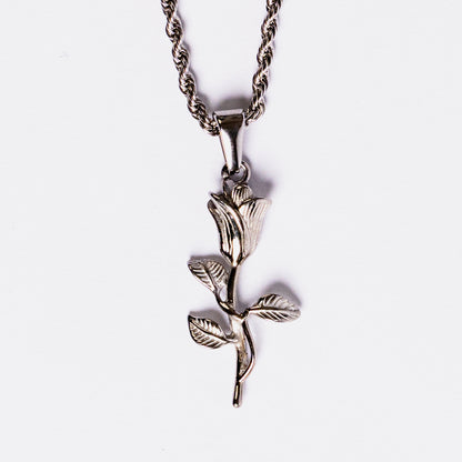 Rose Pendant Silver