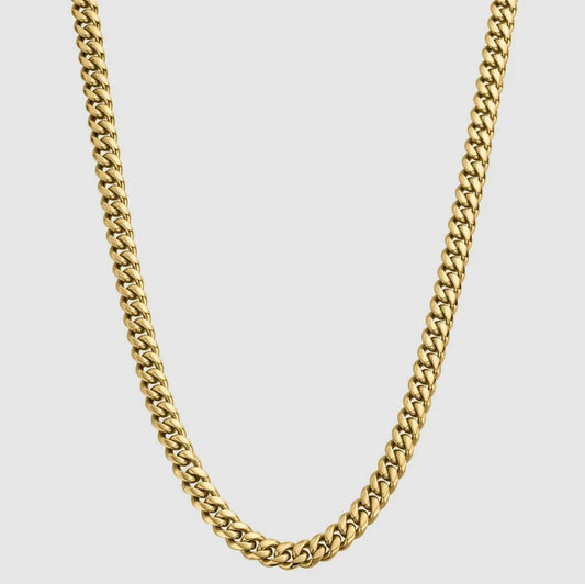 Cuban Necklace Gold - 8mm
