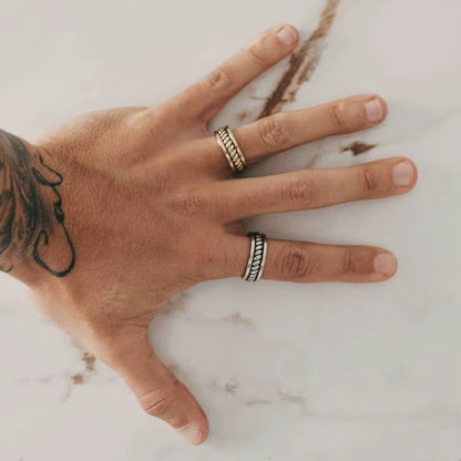 Rope Ring Silver