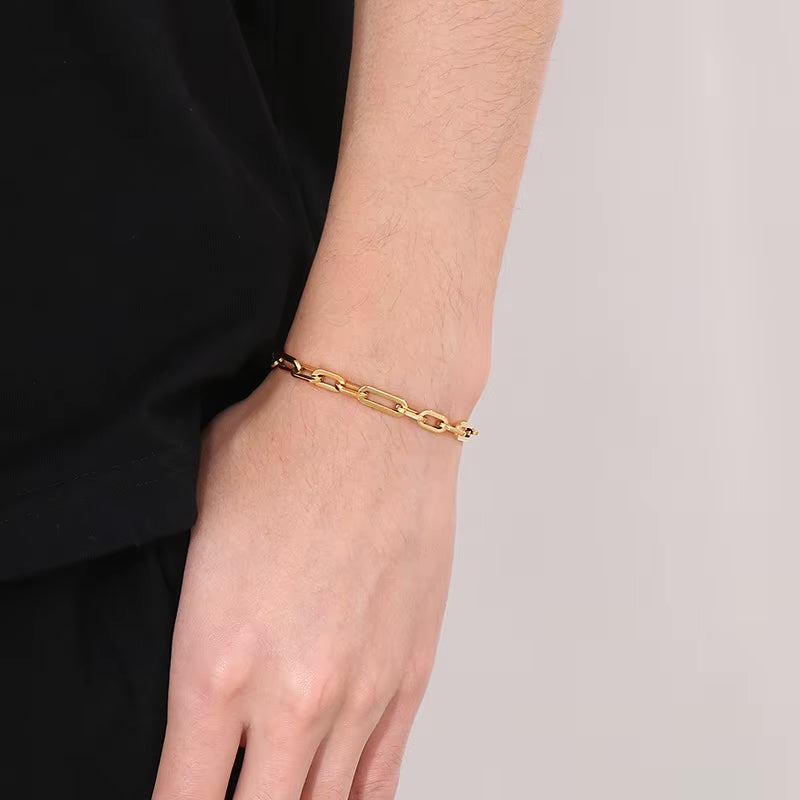 Paperclip Bracelet Gold - 20cm
