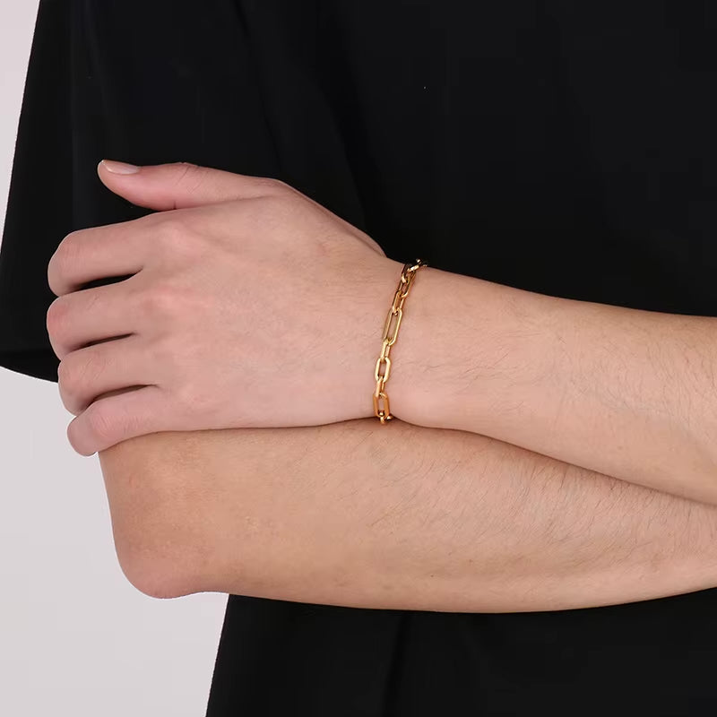 Paperclip Bracelet Gold - 20cm