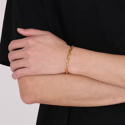 Paperclip Bracelet Gold - 20cm