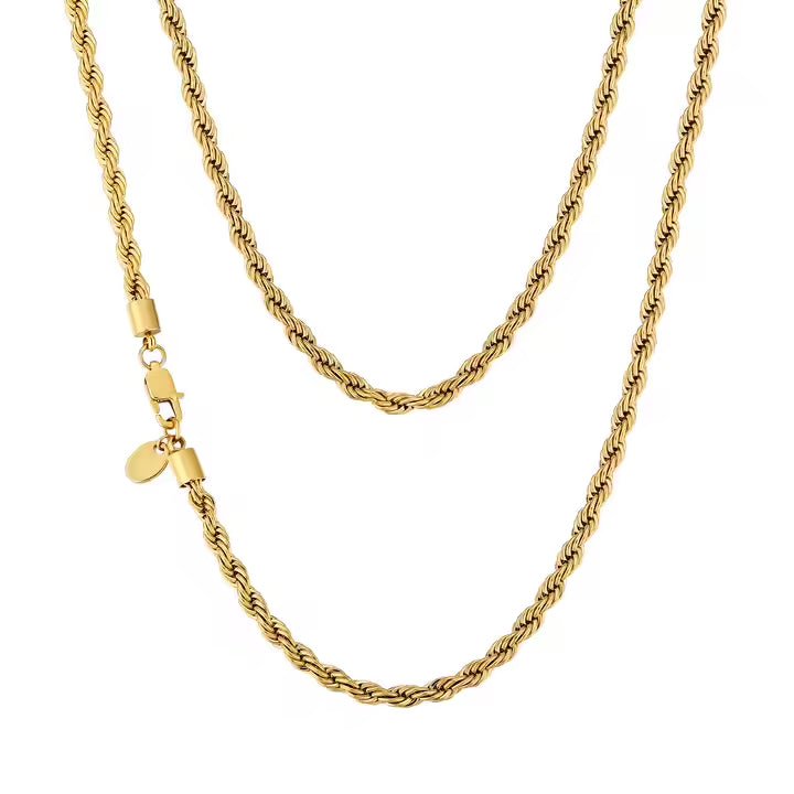 Rope Chain Gold - 4mm