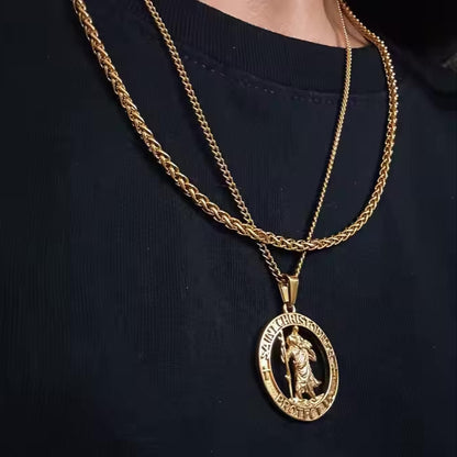 St.Chrospher Pendant Gold